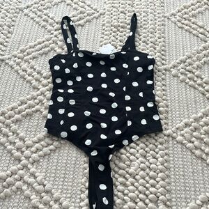 Forever 21 Polkadot Bodysuit M NWT